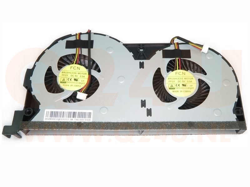 Lenovo IdeaPad Y50-70 Y50-70T series dual CPU koeler - DFS501105PQ0T - 4 pin