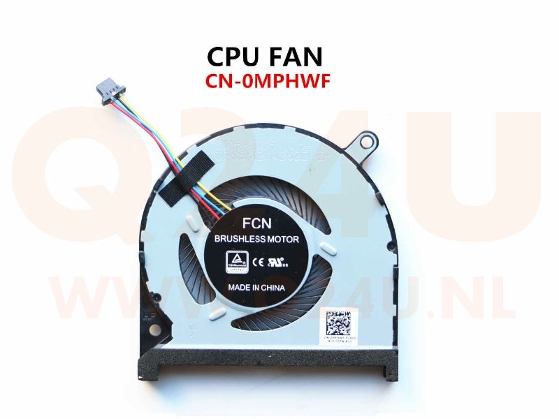 Dell Inspiron 15-7590 7590 7591 - CPU koeler - DFS5K12114262D FM6A - 4 pin