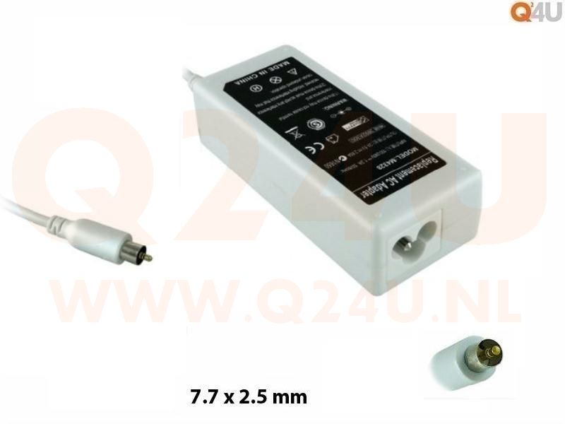 Q24U - OEM, Apple laptop oplader 24.5v, 2.65a - 7.7 x 2.5 mm