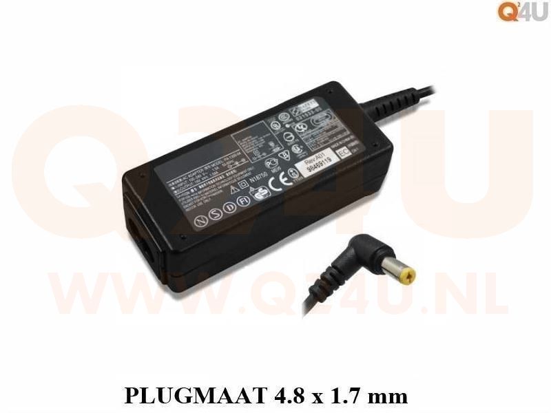 Q24U - OEM, Asus laptop oplader 12v, 3a - 4.8 x 1.7 mm