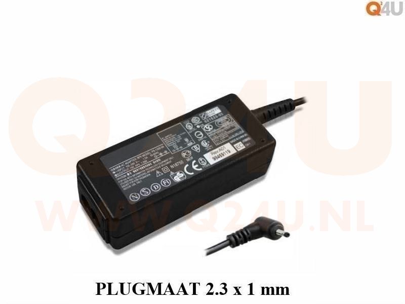 Q24U - OEM, Asus laptop oplader 19v, 2.1a - 2.3 x 1.0 mm
