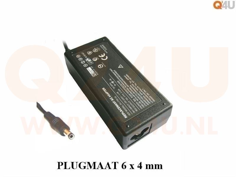 Q24U - OEM, Toshiba laptop oplader 15v, 5a - 6.0 x 4.0 mm