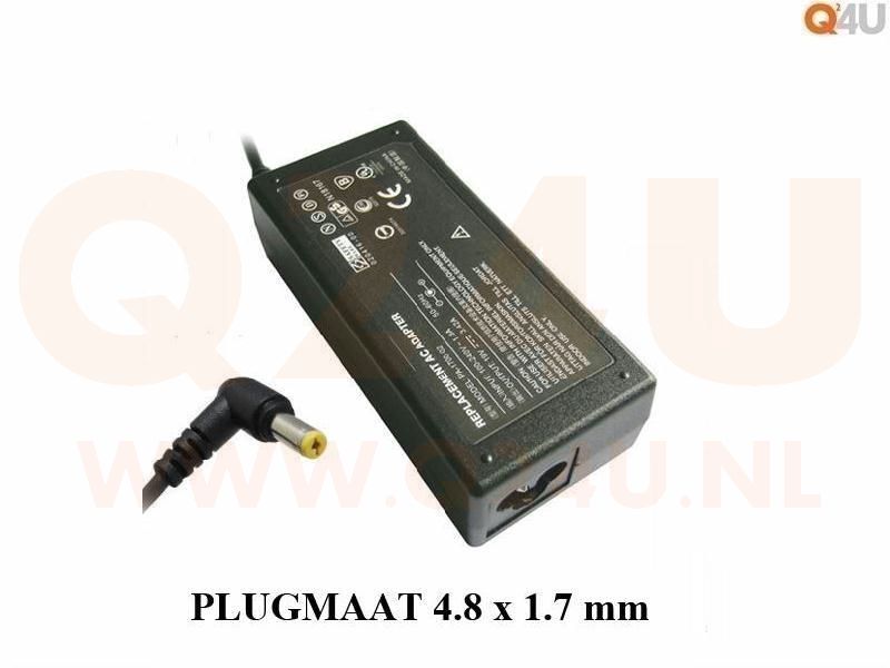Q24U - OEM, HP laptop oplader 18.5v, 3.5a - 4.8 x 1.7.0 mm
