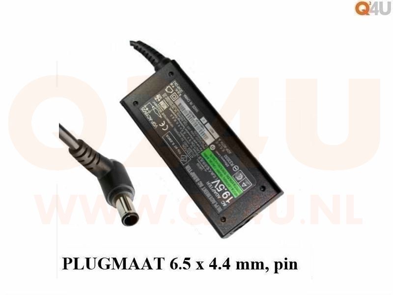 Q24U - OEM, Sony laptop oplader 19.5v, 4.7a - 6.5 x 4.4 mm pin