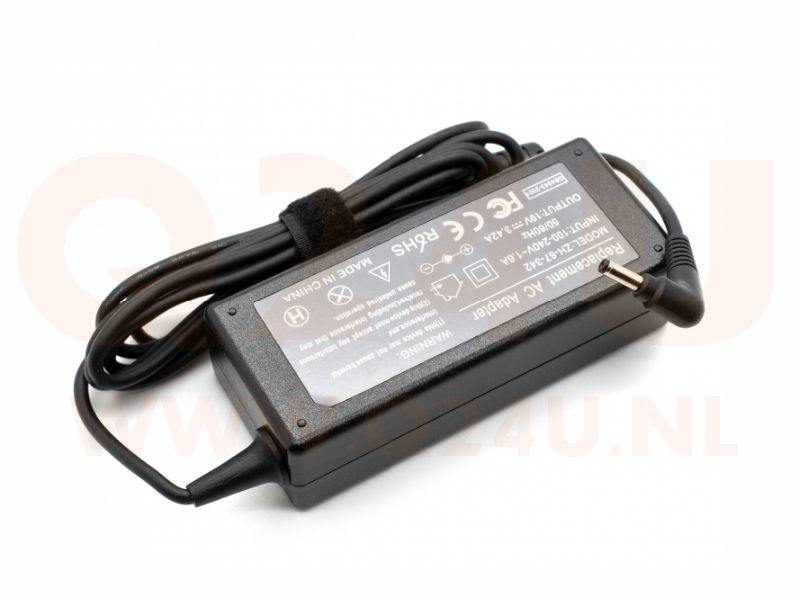 Q24U - OEM, Medion laptop oplader 19v 3.42a - 65 watt - 3.5 x 1.35 mm