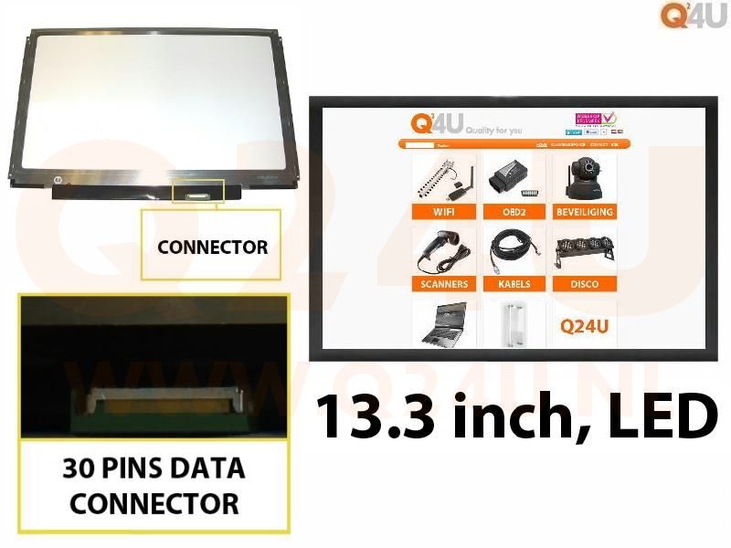 Scherm 13.3 inch, 1280 x 800, LTN133AT05 - Glanzend