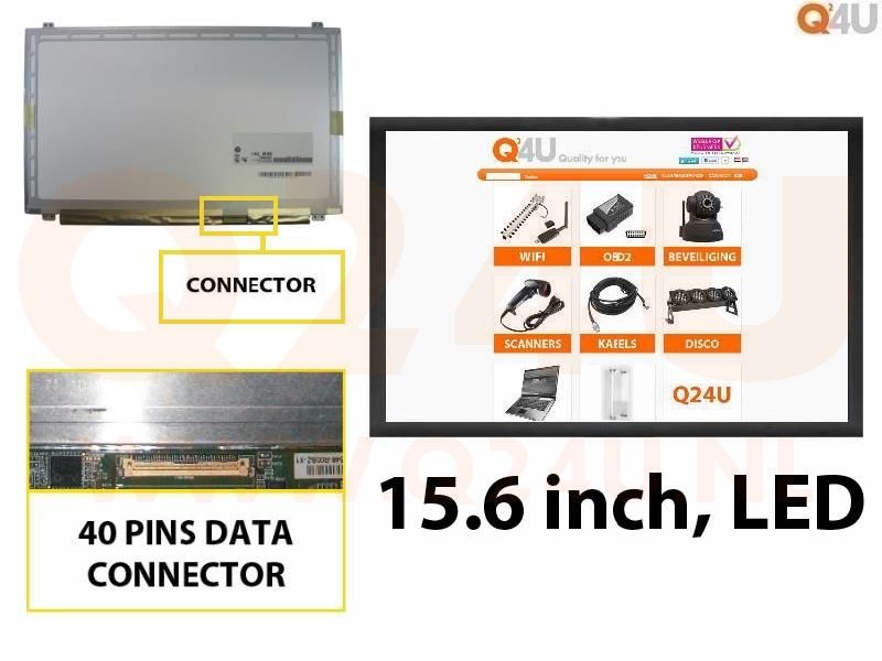 Scherm 15.6 inch, 1366 x 768, B156XW03 V.1 - Glanzend