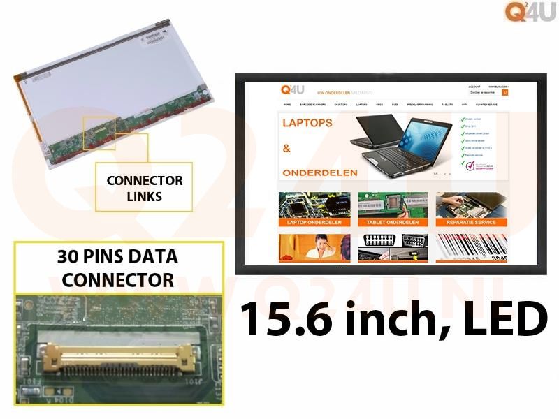 Scherm 15.6 inch, 1366 x 768, LTN156AT08 - Mat