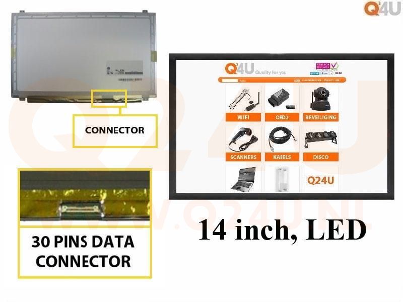 Scherm 14.0 inch, 1366 x 768, N140BGE-E33 - Mat - Gebruikt - grade A