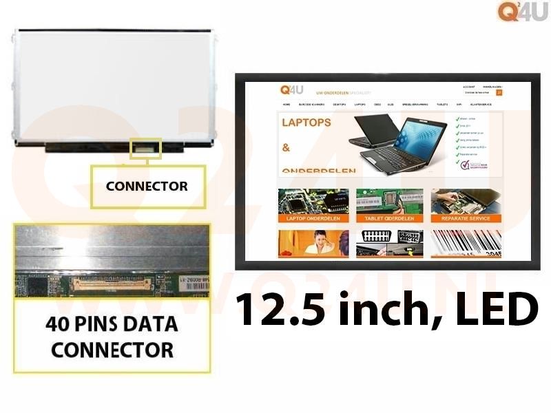 Scherm 12.5 INCH, 1366  X 768, LTN125AT01-201 - Mat