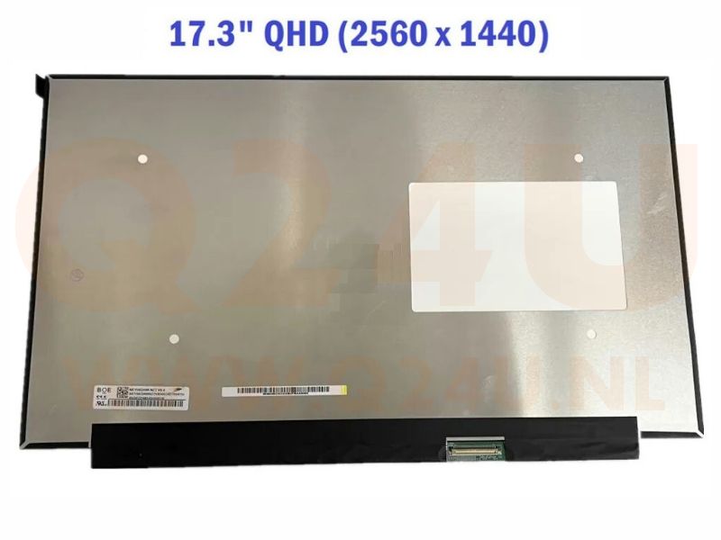 17.3 inch laptop scherm - 2560 x 1440 - mat - 40 pin - QHD, IPS - 240Hz - NE173QHM-NZ3