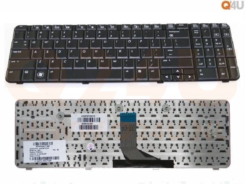 Compaq Presario CQ61 HP G61 series toetsenbord, US - zwart