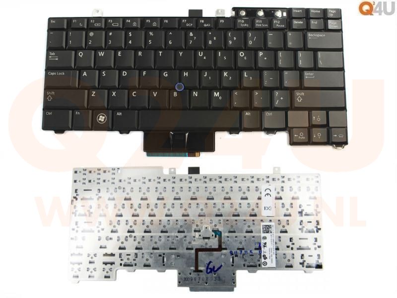 Dell Latitude E5500 E6400 E6410 E6500 Laptop toetsenbord, US - zwart - met pointer