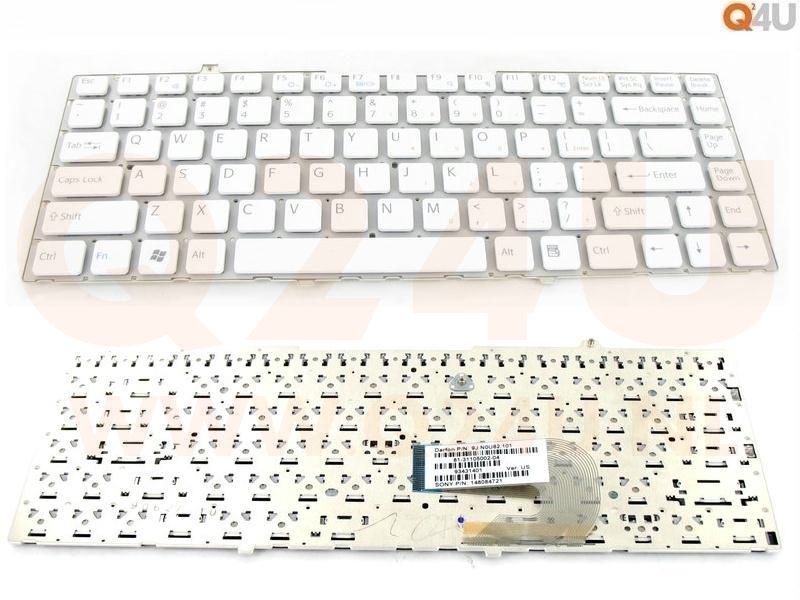 Sony VAIO VGN-FW series toetsenbord, US - wit