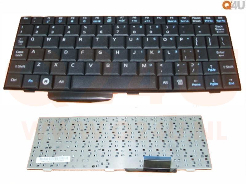 Asus Eee PC 700 701 702 703 900 series laptop toetsenbord, US - zwart