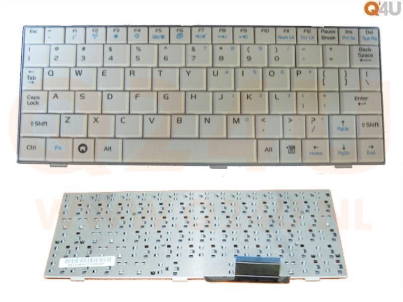 Asus Eee PC 700 701 702 703 900 series laptop toetsenbord, US - wit