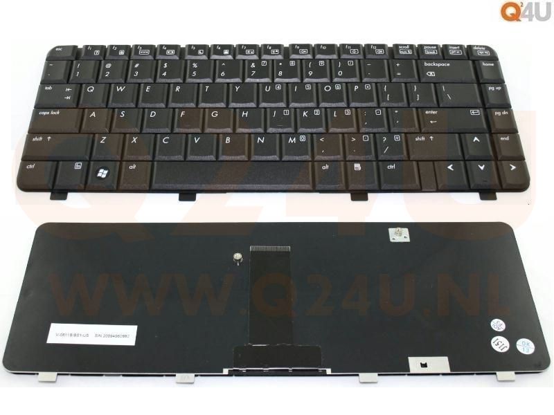 Compaq - HP 530 500 510 520 615 series laptop toetsenbord, US - zwart