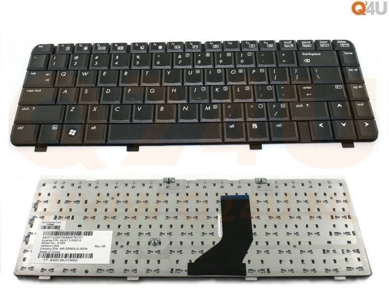 HP Pavilion DV6000 series laptop toetsenbord, US - zwart