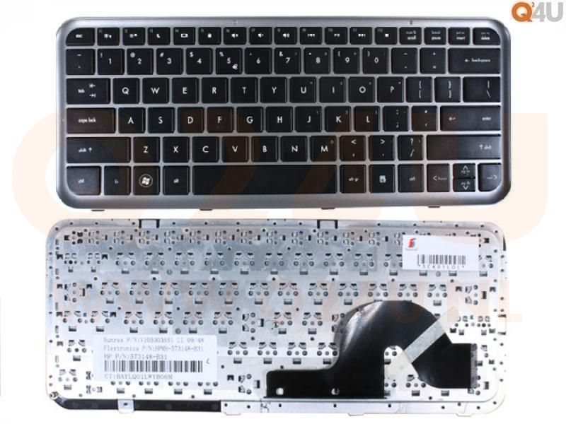 HP Pavilion DM3-1000 series laptop toetsenbord, US - zwart