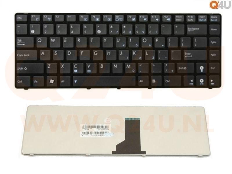 Asus A42 A43 B43 P43 K42 K43 N82 X45 series laptop toetsenbord, US - zwart