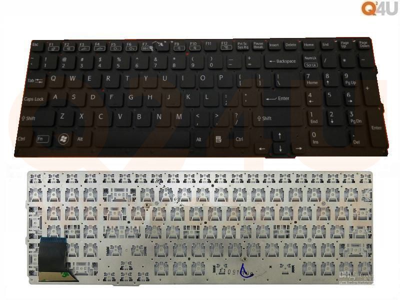 Sony Vaio VPC-SE series laptop toetsenbord, US - zwart