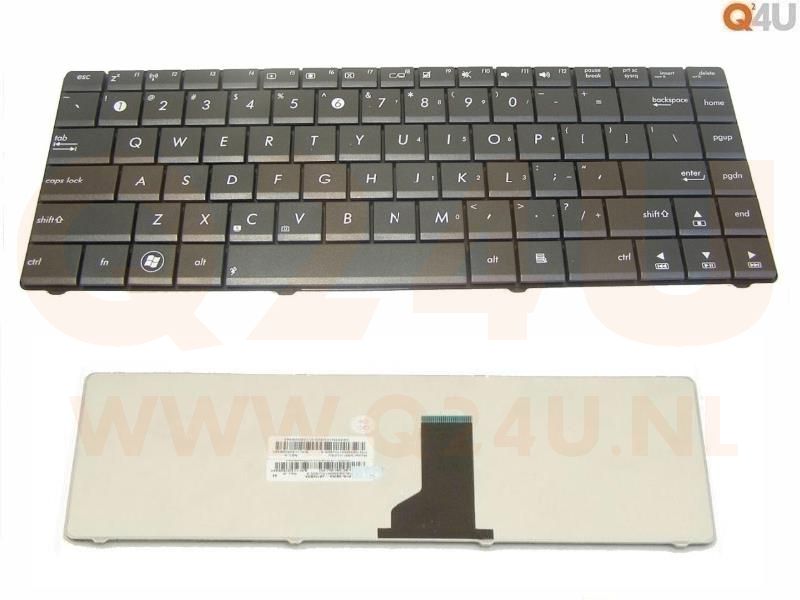 Asus A42 A84 K42 K43 K45 N82 X42 X84 series laptop toetsenbord, US - zwart