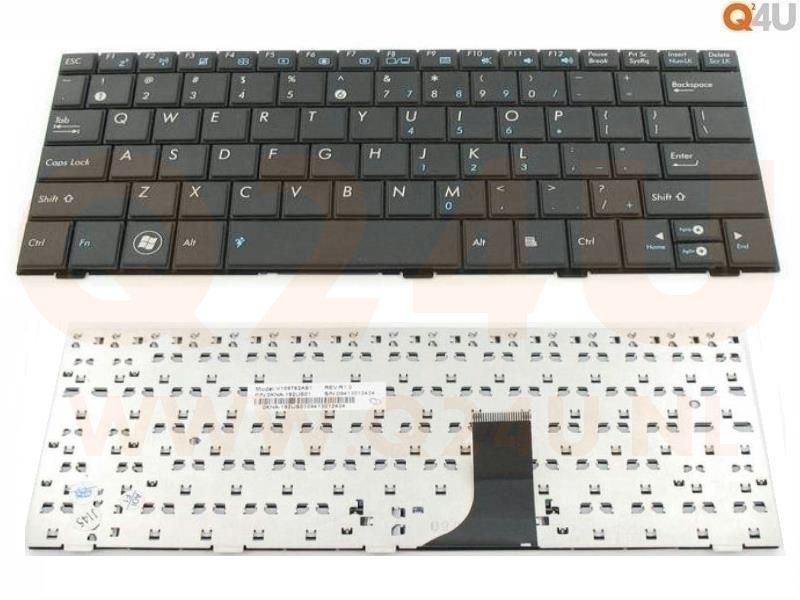 Asus Eee PC 1005HA 1008HA series laptop toetsenbord, US - zwart