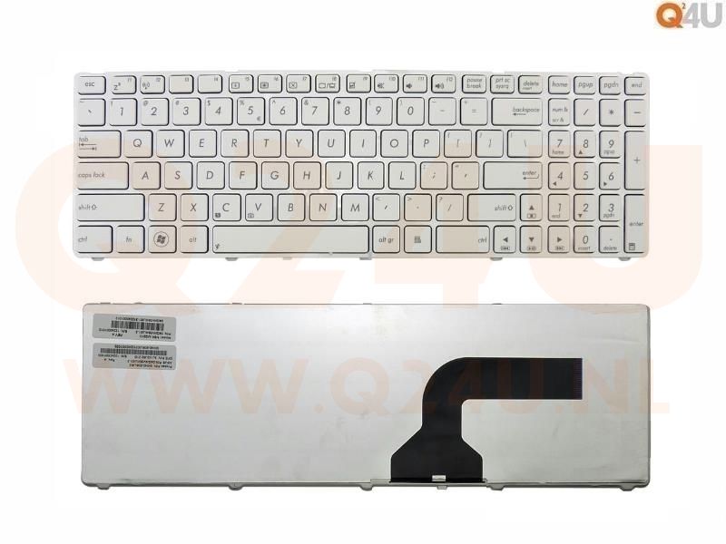 Asus K53 K70 N90 P50 X64 series laptop toetsenbord, US - wit