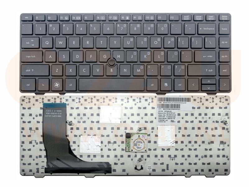 HP ProBook 6360b laptop toetsenbord, US - zwart - met  pointer