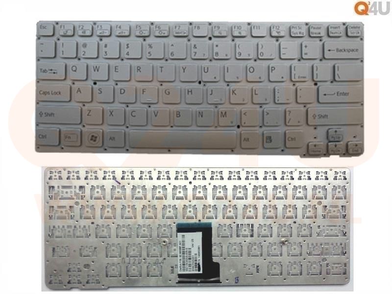 Sony VAIO VPC-CA series laptop toetsenbord, US - wit