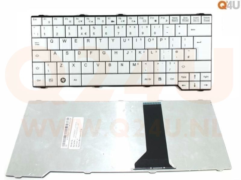 Fujitsu Amilo Li3710 P5710 Esprimo V6505 series laptop toetsenbord, US - wit
