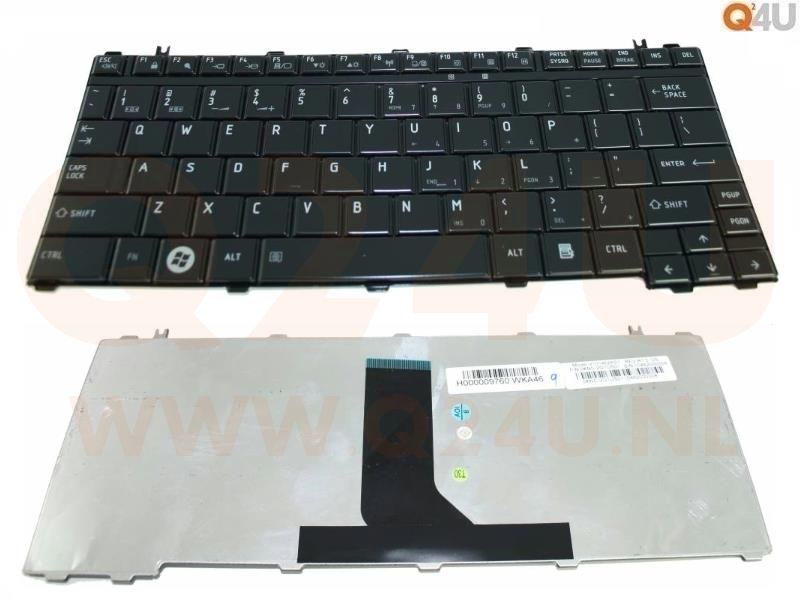 Toshiba Portege M900 Satellite U500 series  laptop toetsenbord, US - zwart