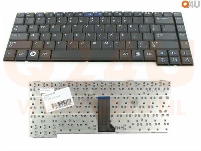 Samsung Q308 Q310 series laptop toetsenbord, US - zwart