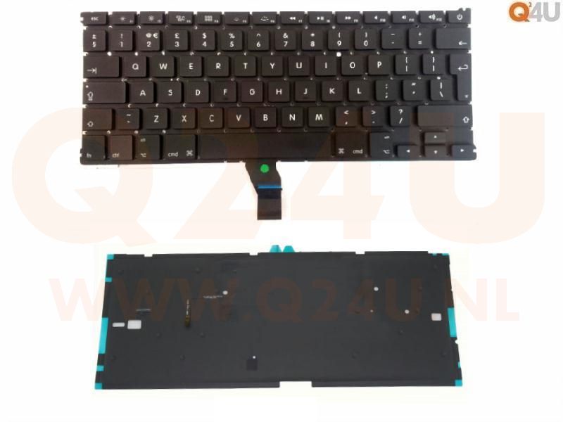 Apple Macbook Air A1369 A1466 series laptop toetsenbord, NL - UK - zwart