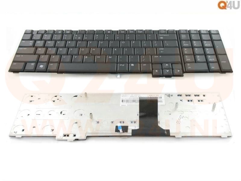 HP EliteBook 8730w EliteBook  laptop toetsenbord, US - zwart - met pointer