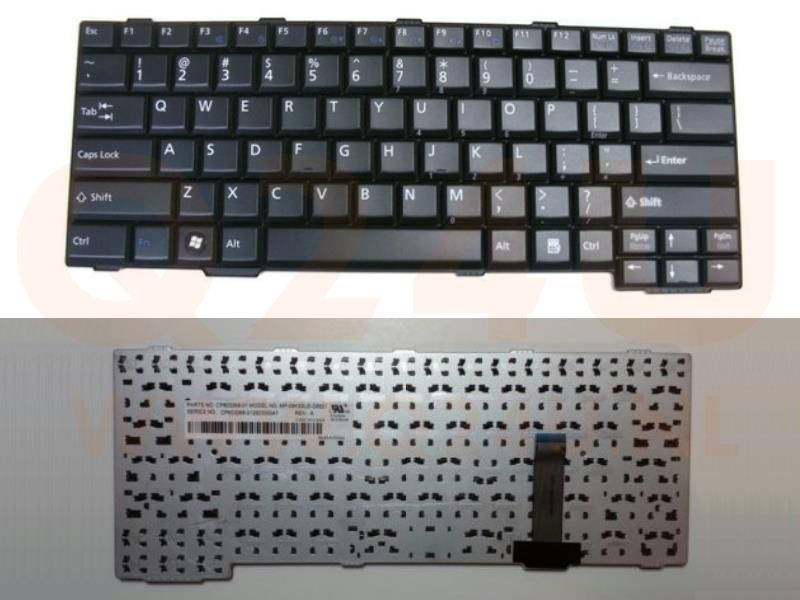 Fujitsu Lifebook S752 S762 E752 series laptop toetsenbord, US - zwart