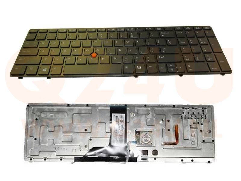 HP EliteBook 8760P 8760W 8770W laptop toetsenbord, US - zwart - met licht