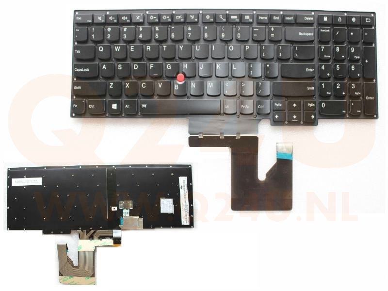 Lenovo Thinkpad S5 S531 S540 series laptop toetsenbord, US - zwart - zonder licht