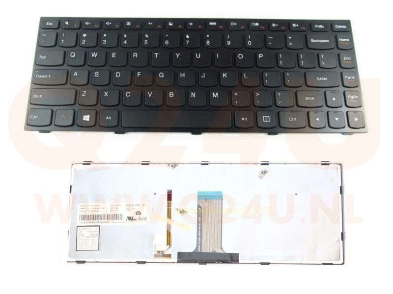 Lenovo IdeaPad G40-70 series laptop toetsenbord, US - zwart - met licht