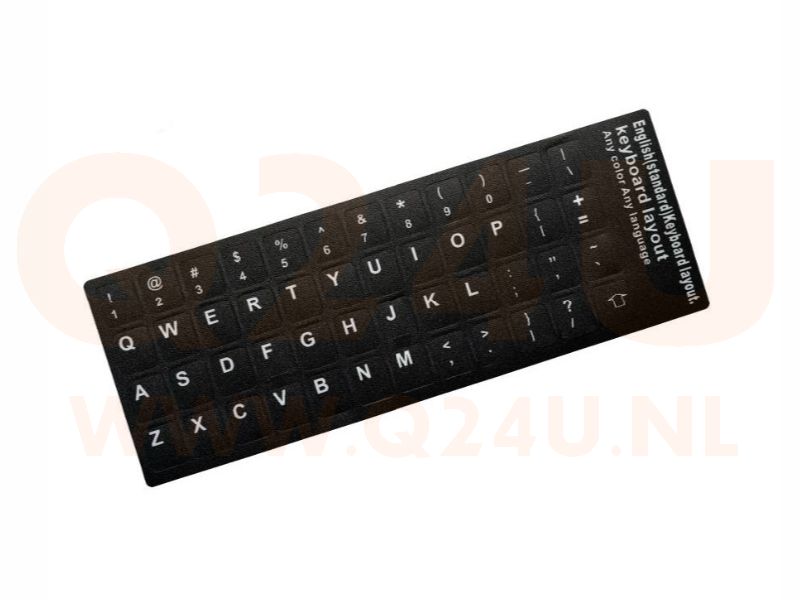 Toetsenbord US qwerty stickers