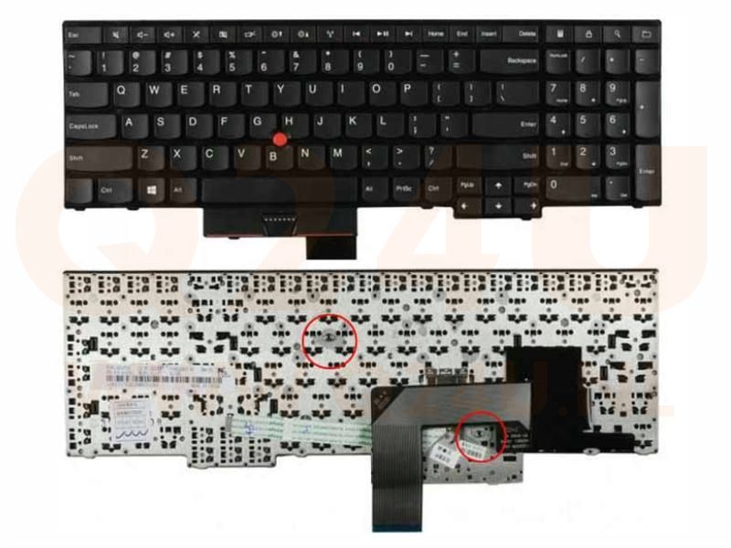 Lenovo Thinkpad Edge E530 E535 E545 series laptop toetsenbord, US - zwart - met licht