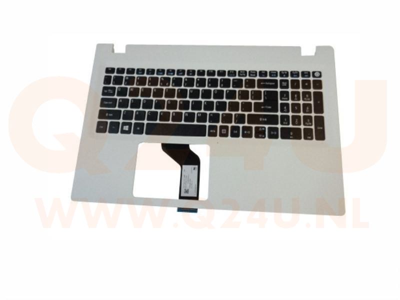 Acer Aspire E5-522 E5-573 E5-722 E5-773 laptop top case , US - zilver - zwart toetsenbord