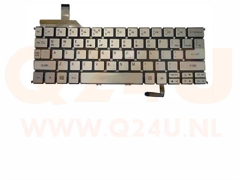 Acer Aspire S7 S7-391  series laptop toetsenbord, US - zilver - met licht