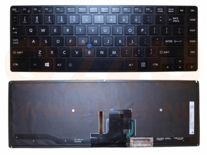Toshiba Tecra Z40 Z40-A Z40T-A series laptop toetsenbord, US - zwart
