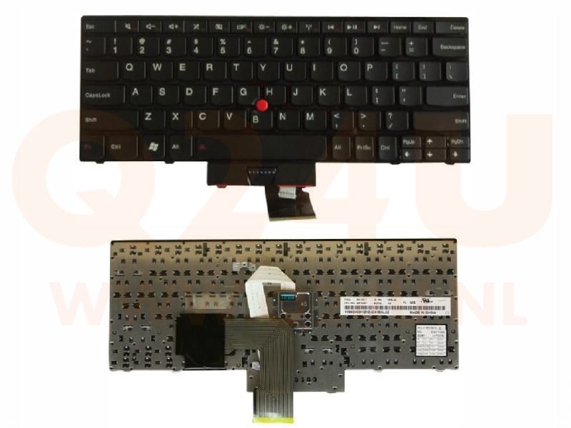 Lenovo Thinkpad X120 E125 E130 E140 X220 series laptop toetsenbord, US - zwart
