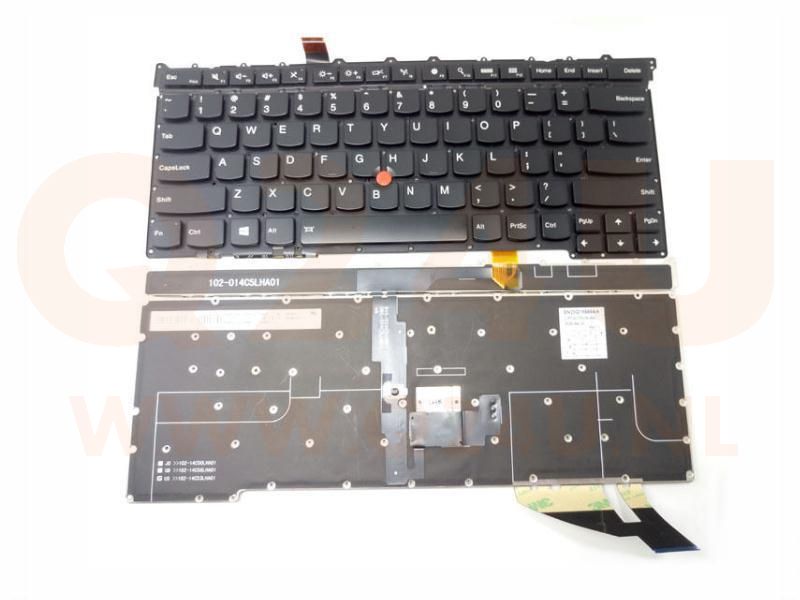 Lenovo Thinkpad Carbon X1 GEN 3 3rd 2015 series laptop toetsenbord, US - zwart - met pointer en licht