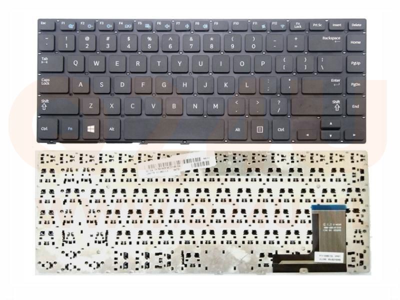 Samsung NP370 NP450 NP570 series laptop toetsenbord, US - zwart