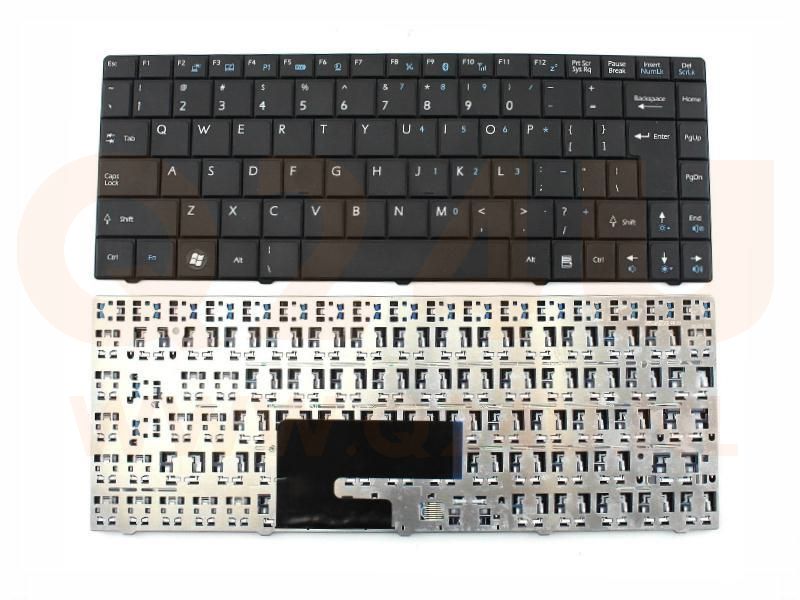 MSI X300 Medion Akoya Mini E1312 E1313 series laptop toetsenbord, US - zwart