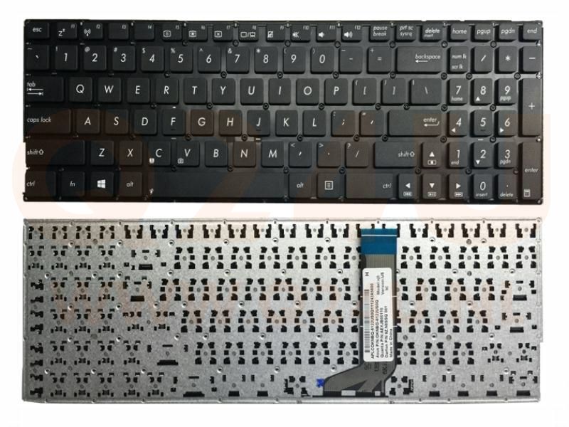 ASUS X556 series laptop toetsenbord, US - zwart