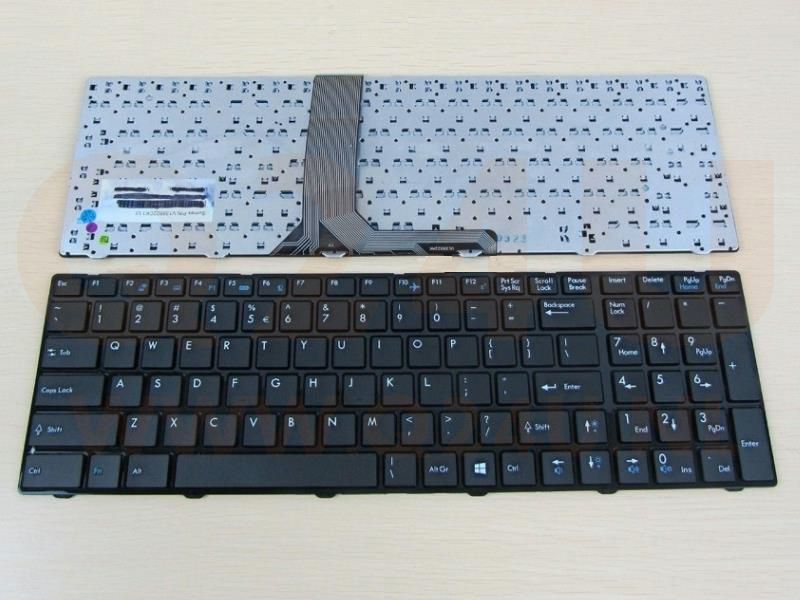MSI GE60 CX70 laptop toetsenbord, US - zwart - zonder licht - gebruikt